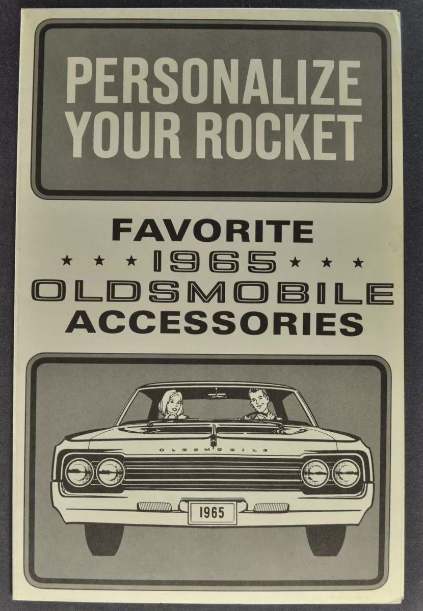 1965 Oldsmobile Accessories Folder 98 Starfire Delta 88 Dynamic