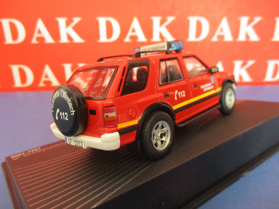 Die cast 1/43 Modellino Auto Opel Frontera A Pompieri 1991-98 - Immagine 3 di 4