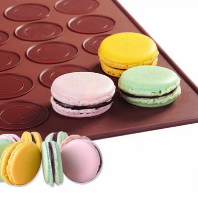 PIQIUQIU Macarons Backmatte Aus Silikon – 48 Mulden, 38x28 Cm, Hitzebeständig Bis 240°C