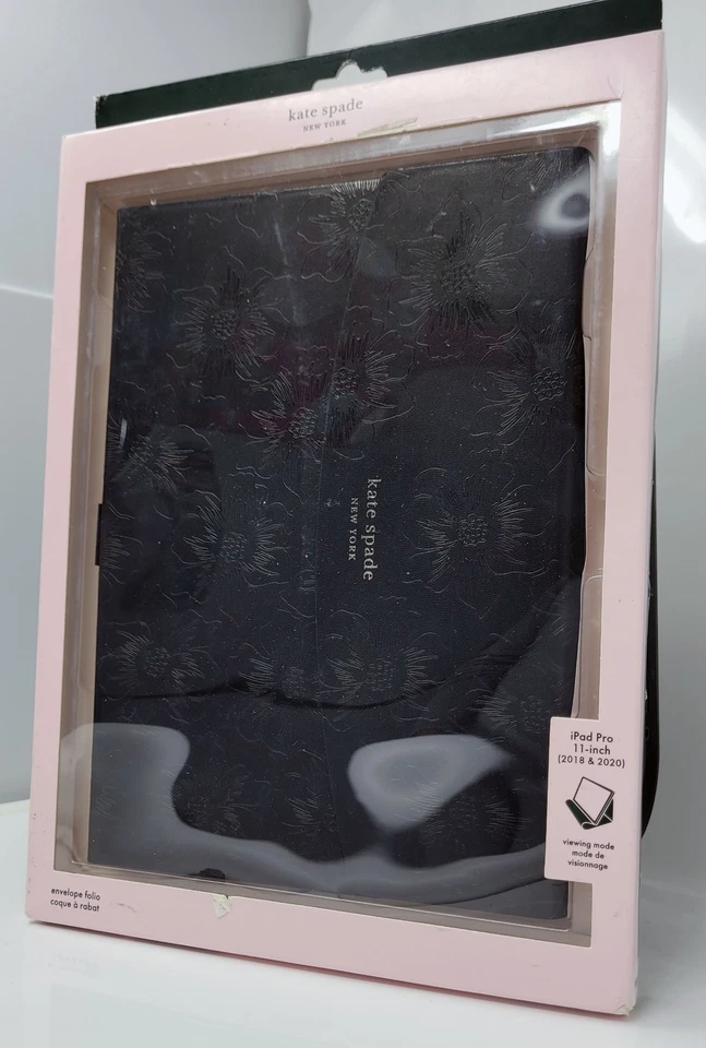 Kate Spade Envelope Folio Case for iPad Pro 11" 2nd / 1st Gen 2018 & 2020, Black - Image 2 of 4