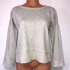 Lou Grey Pullover Sweatshirt Grey Size Small