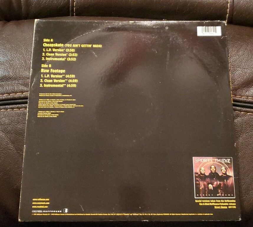 Sporty Thievz Cheapskate (You Ain't Gettin Nada) 12 Inch Vinyl