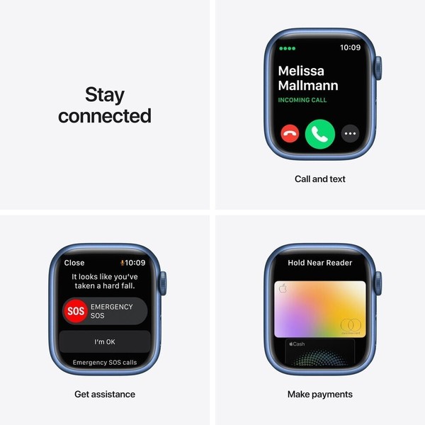 Apple Watch Series 7 41mm 45mm Wi-Fi + GPS + Cellular Smartwatch - Todos los colores 4