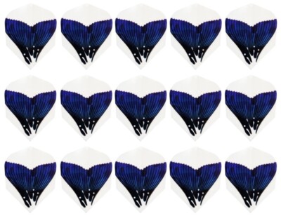 5 Sets Harrows Hologram Standard Dart Flights - Ships w/ Tracking - Blue Fin