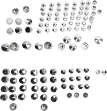 Drag Specialties 2401-0698 Bolt Covers 111 Piece Deluxe Kit Harley FL Chrome