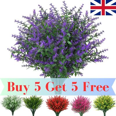Künstliche Blumen Kunstpflanzen Kunststoff UV beständig Home In/Outdoor Gartendeko