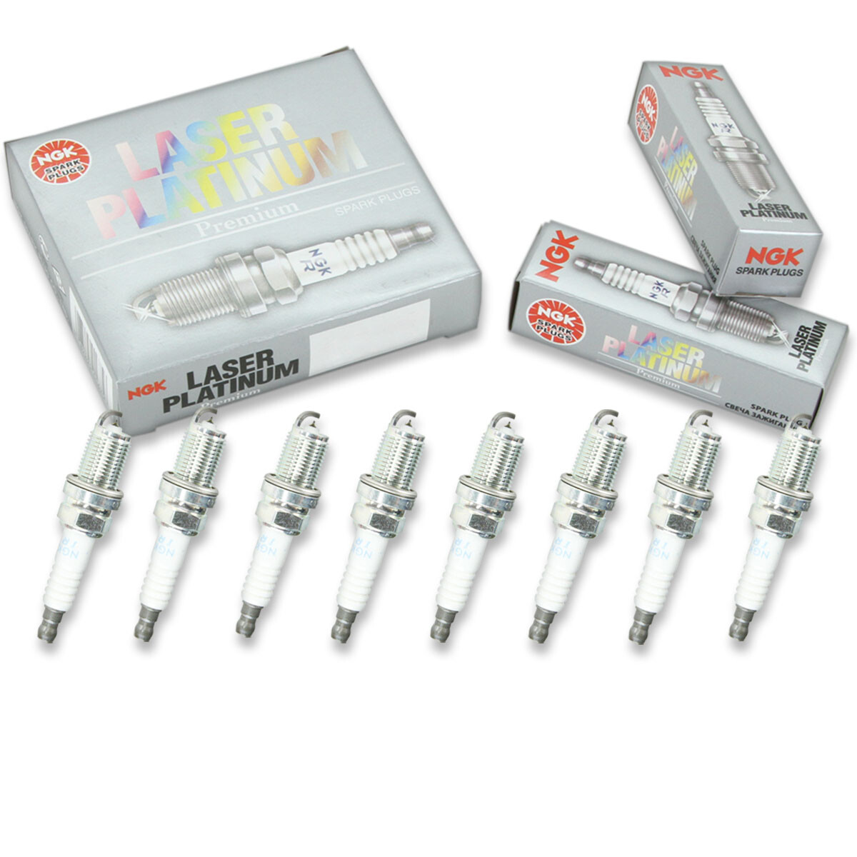 8 pc NGK 95712 LZFR6AP11GS Laser Platinum Spark Plugs for PKH20TT IKH20TT ny