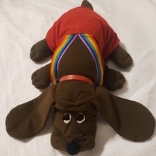 Vtg Pound Puppies Rumpleskins Tonka 1986 Htf Rainbow Suspenders 044 Bulldog EUC