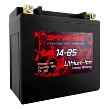14-BS Lithium Ion Lightweight Battery for Husqvarna/Suzuki Replaces YTX14-BS