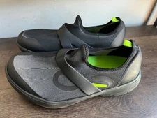 New Oofos Oomg Fibre Low Black Gray Recovery Mesh Slip On Shoes Men's Size 11
