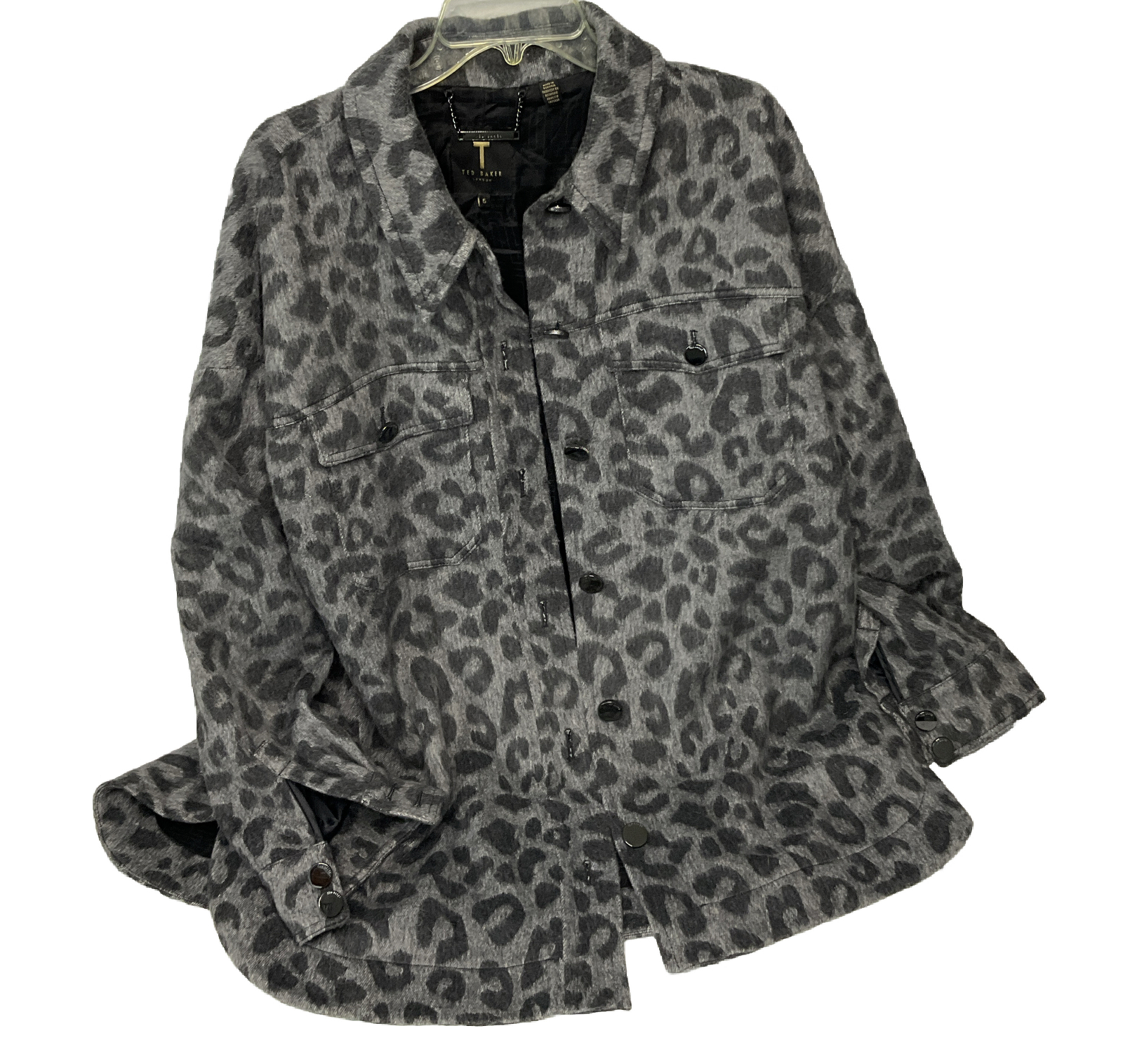 Ted Baker Jacket Shacket Ebrill Oversized Animal … - image 5