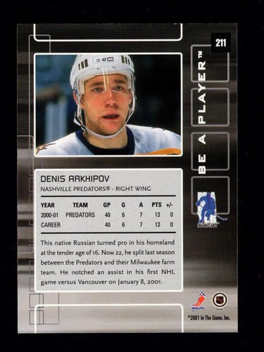 2001-02 ITG Be A Player Memorabilia Series Base Hockey Cards #14-457 You Pick - Picture 77 of 135