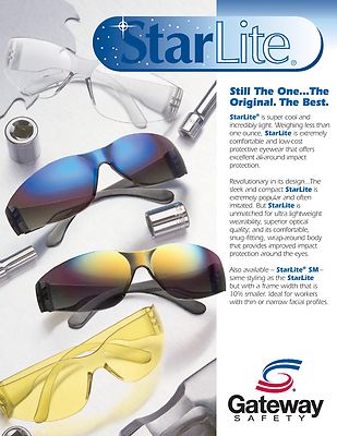 Gateway Safety, Smaller-sized Starlite SM Safety GLASSES, S, Amber Lens, 10 - Foto 13