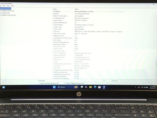 HP Pavilion 15-eh1070wm 15-eh1xxx 15,6" Ryzen 7 5700U 16 GB 1 TB NVMe Win 11 Home - Foto 2 di 15