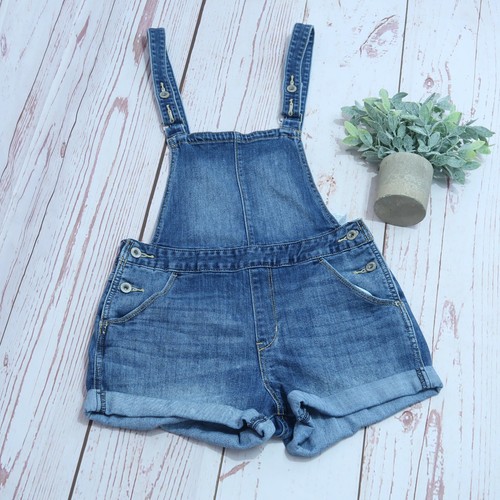 Levi's Denizen Bib Overall Denim Shorts 