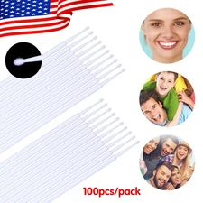 500 Dental Micro Brush Disposable Tooth Applicators Brush Cleaning 1.5mm White