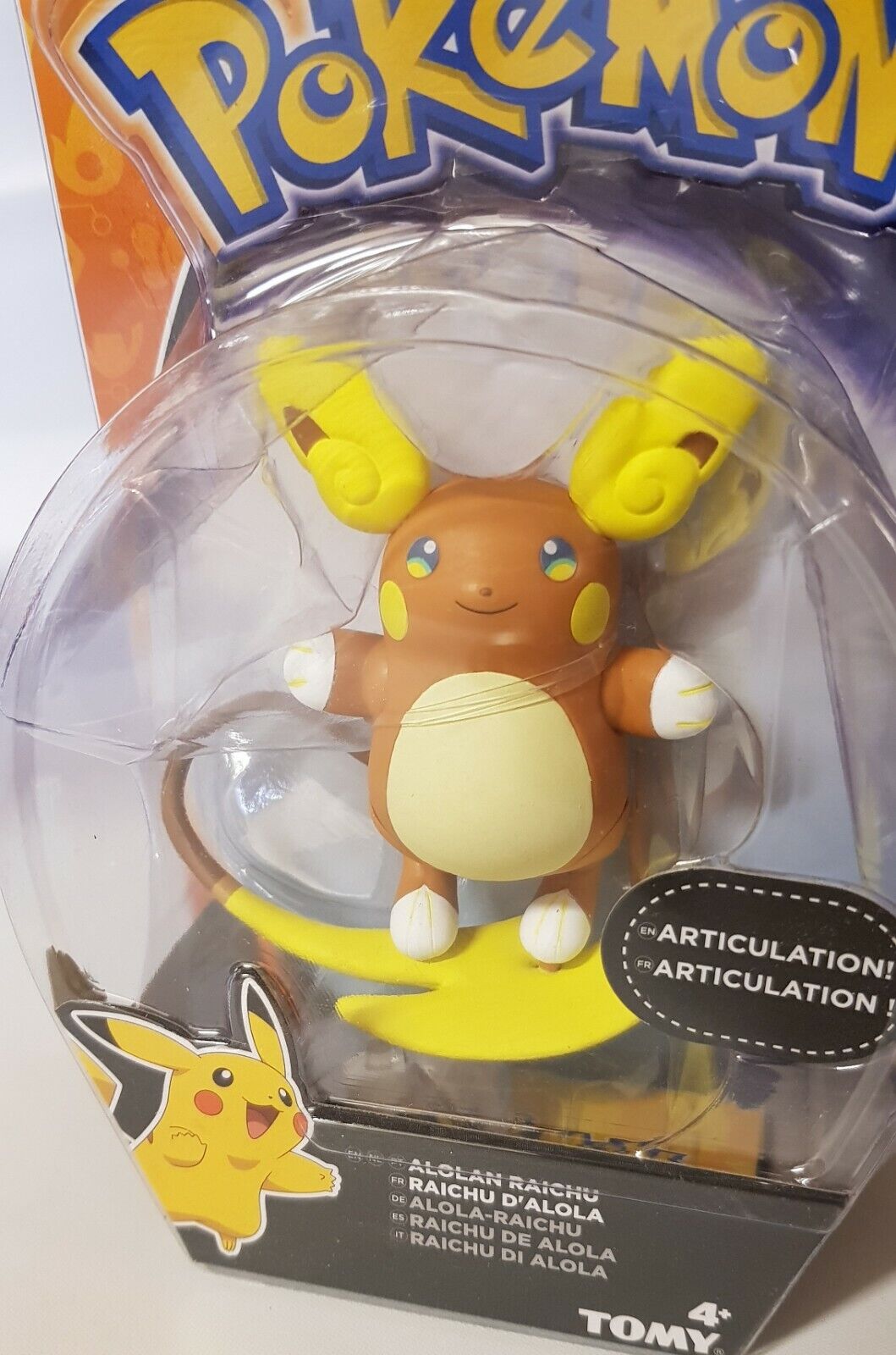 Pokemon Figuras de Ação - Alolan Raichu - Sunny - TS Toys