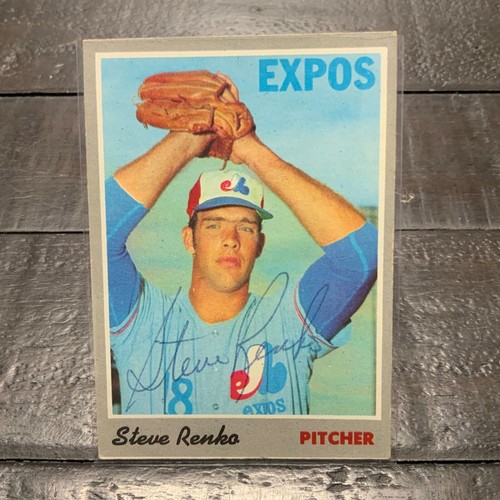 1970 Topps Steve Renko 87 Expos On Card AUTO EBay