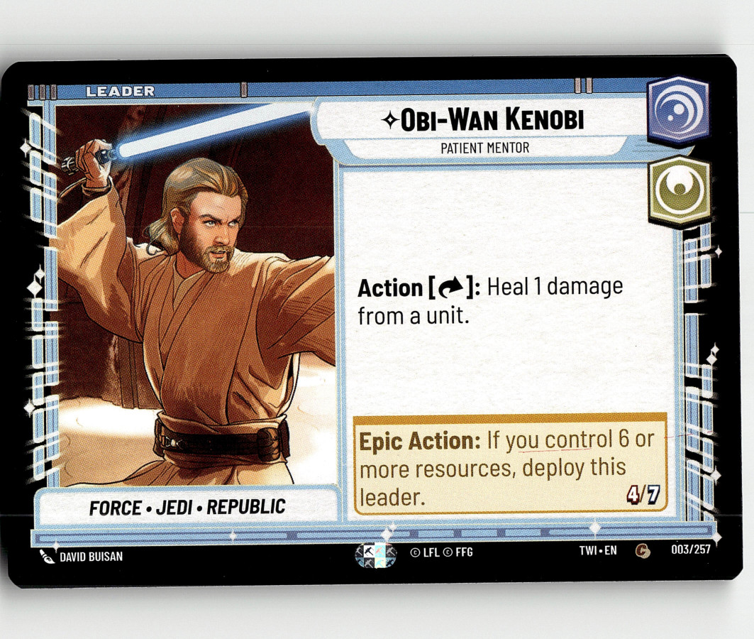 Star Wars: Unlimited Obi-Wan Kenobi - Patient Mentor - Twilight of the Republic