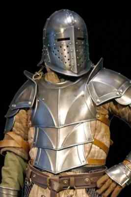 Mittelalterliche tragbare Captain Mercenary Armor tragbare Ausrüstung für LAR...