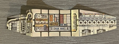 Vintage Star Wars 1979 Millennium Falcon Backdrop Cardboard Wall Panel Kenner