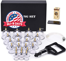Ventosas De Acupuntura 22 Pcs Set Chinas Para Terapia Masajes Celulitis Masaje,,