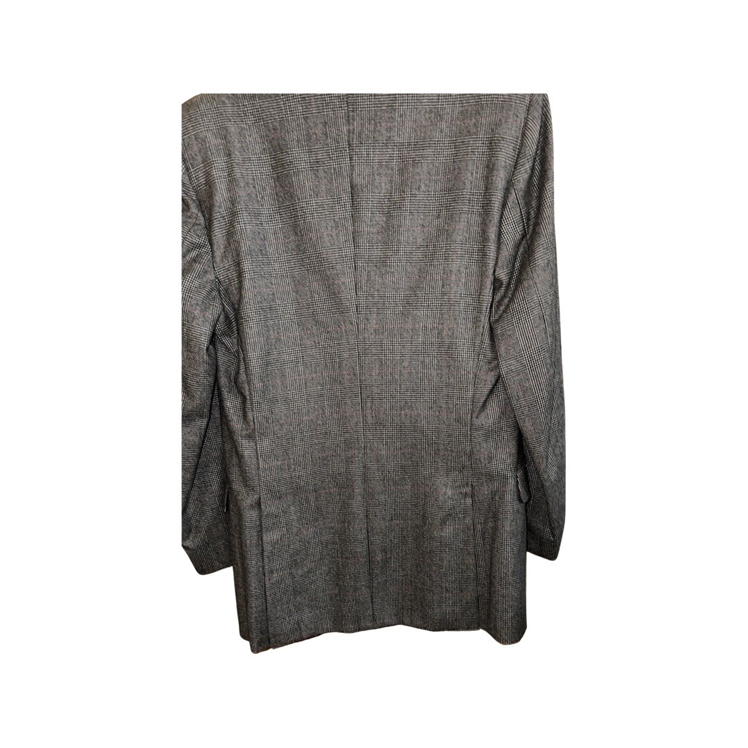 Giacca Blazer Vintage Yves Saint Laurent Grigio a Quadri