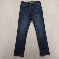 Lucky Brand Straight Jeans Youth 14 Blue Dark Wash Denim Adjustable Waist