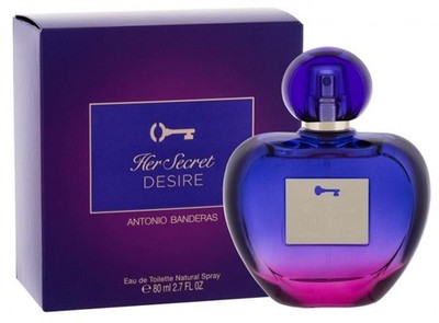 HER SECRET DESIRE * Antonio Banderas 2.7 oz / 80 ml EDT Women Perfume Spray