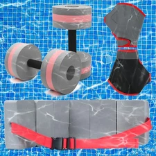 Water Weights Dumbbells Set, High-Density EVA-Foam Water Weight Pool Fitness,...