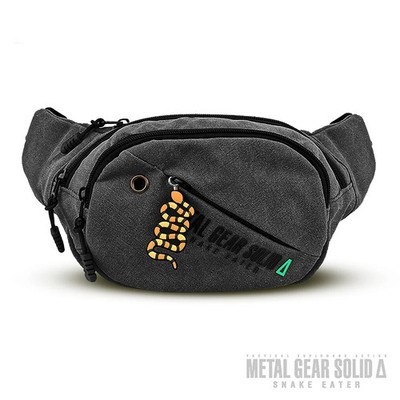 Metal Gear Solid Snake Eater Black Fanny Pack Bag MGS Official Konami