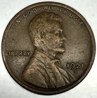 1921-S Lincoln Wheat Cent Penny F Fine | Better Date | Actual Coin - 3642