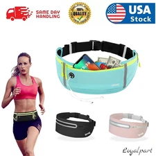 Sports Ultra Slim Fanny Pack Waist Bum Bag Belt Pouch Zip Bag Waterproof Running
