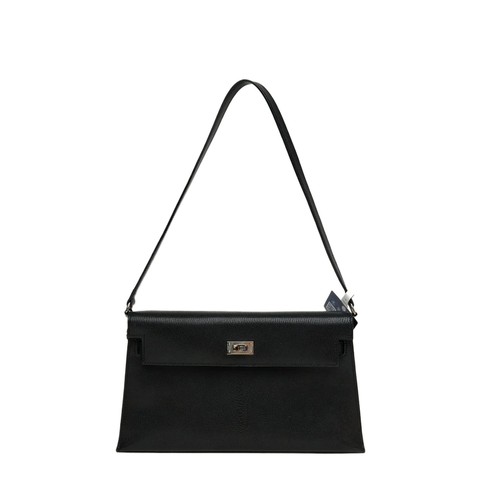 HERMES Kelly Elan Noir(89) Chevre Leather 2024 Shoulder Bag