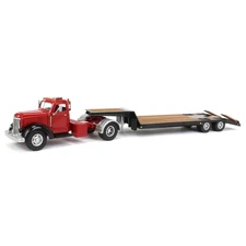 Spec Cast 1/50 Red International KB-8 with Tandem Axle Lowboy Trailer, 39510
