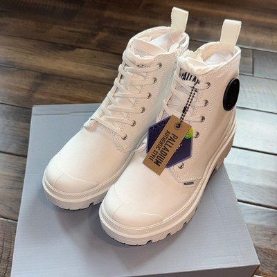 Palladium NIB Women's Pallabase Twill ivory 9