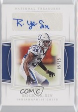 2019 National Treasures Rookie Signatures Holo Silver 5/25 Rock Ya-Sin Auto gr6