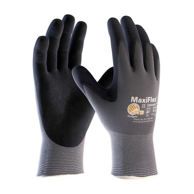 34-874/2XL PIP G-Tek Maxiflex Nitrile Gloves, 2X Large, Black Coated Protective