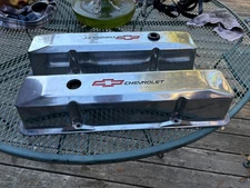 Proform Small Block Chevy Logo Tall Aluminum Valve Covers-Pr