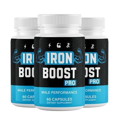 Iron Boost Pro Advanced Performance ED Supplement for Men Double Power 180ct