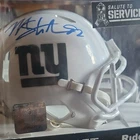 Michael Strahan New York Giants Salute to Service Autographed Helmet BAS