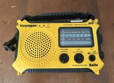 Kaito Voyager KA500 Yellow AM/FM Shortwave Solar Hand Crank NOAA Weather Radio