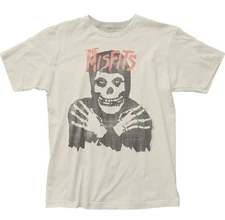 Misfits Classic Skull Mens T Shirt Rock N Roll Music Punk Classic Vintage White