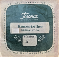 Konzertzither Saite Marke Fisoma Ton D Nr. 28 Kontra Münchner Stimmung