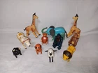 11 Vintage Fisher Price Little People Zoo Animals Elephant Lion Bear Monkey