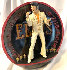 Elvis Presley Madison Square Garden Bradford Exch. 8" Lighted 3-D Plate *NEW*