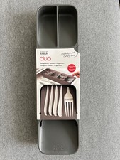 Image of Joseph Joseph Duo Drawer Compact Grey Cutlery Organiser