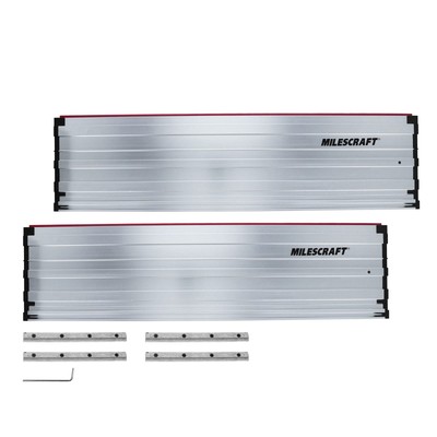 Milescraft 1408 Guide Rails   55 Inch Rail Extensions for Silver 