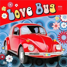 Love Bug | 2026 12x24" (Hanging) Monthly Square Wall Calendar | Plastic-Free