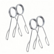 4 PCS 2 Inch Olympic Barbell Clamps, Heavy Duty Steel Barbell Spring Collar